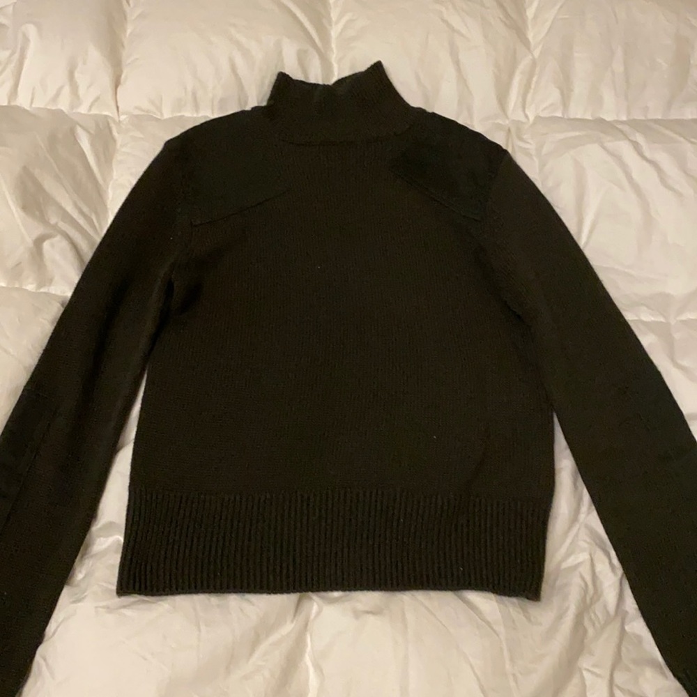 Zara Dark Olive Turtleneck Sweater
